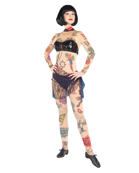 Lydia the Tattooed Lady Circus Costume for Women - Click Image to Close