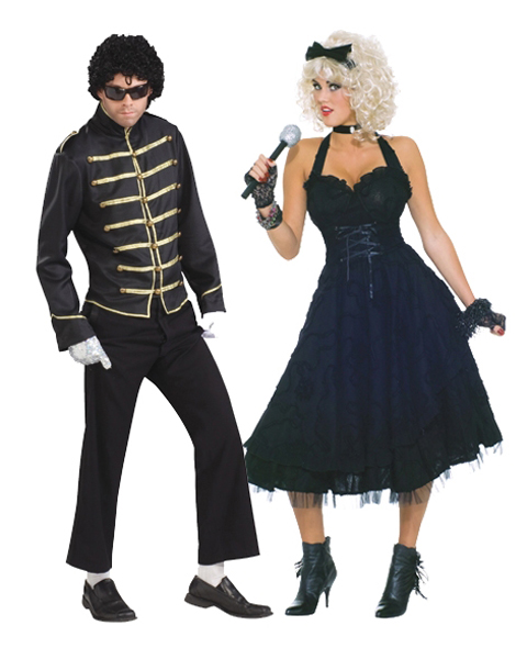 Material Girlie Adult Couples Costume