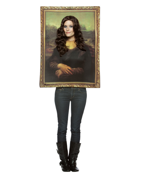 Mona Lisa Painting Womens Costume - Click Image to Close