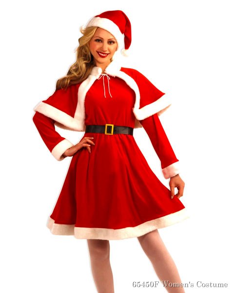Adult Classic Miss Santa Costume - Click Image to Close