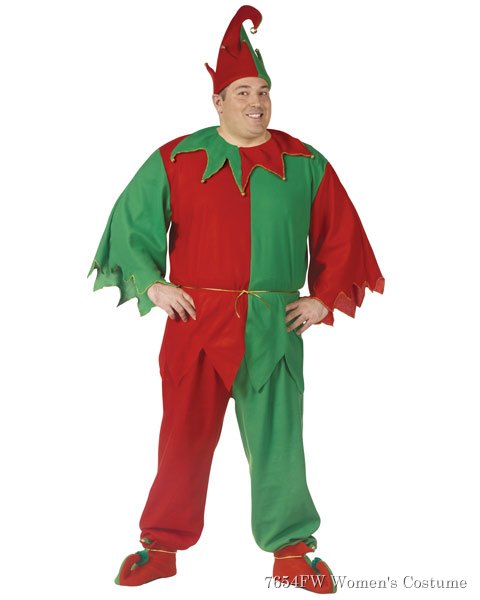 Adult Plus Size Complete Elf Costume