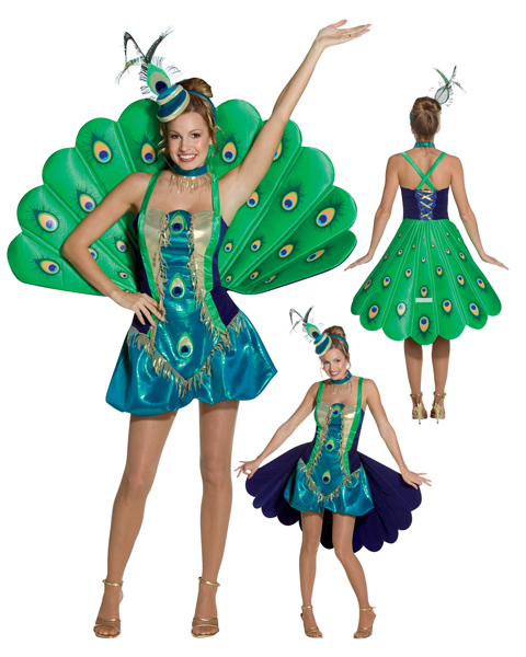 Peacock Costume For Adults - Click Image to Close