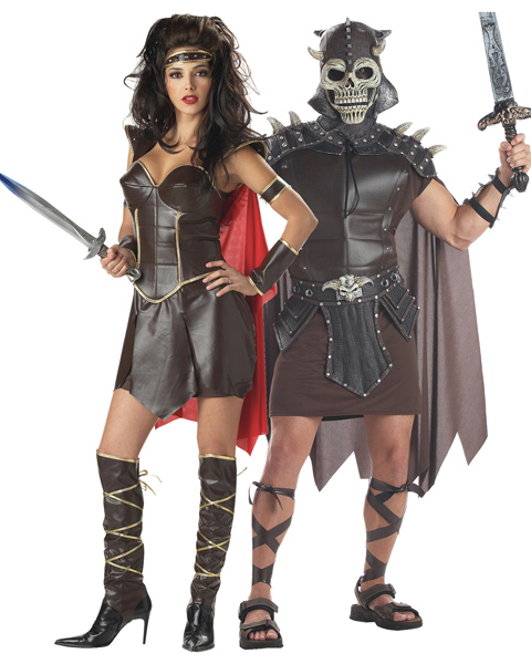 Couple Warrior Queen Costume - Click Image to Close