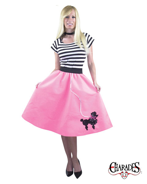 Adult 50s Poodle Skirt Costume - Click Image to Close