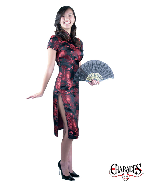 Adult Susie Wongs The Dragon Lady Dress Costume - Click Image to Close