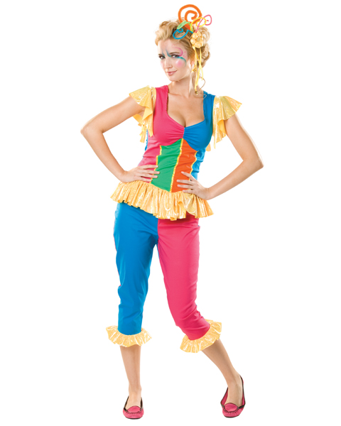 Womens Jingles the Jester Circus Costume - Click Image to Close