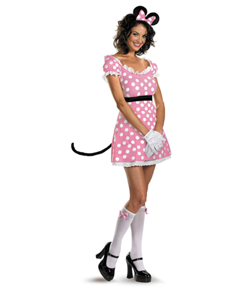 Disney Pink Minnie Mouse Womens Costume - Click Image to Close