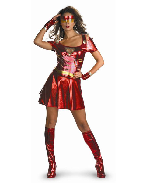 Deluxe Womens Sassy Iron Man 2 Ironette Costume - Click Image to Close