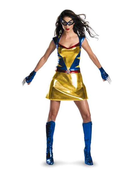 Sassy Womens Deluxe Wild Thing Wolverine Girl Costume - Click Image to Close