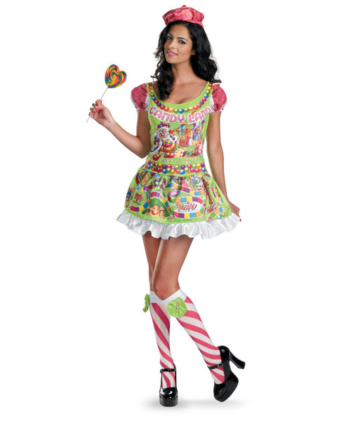 Sassy Deluxe Candyland Womens Costume - Click Image to Close