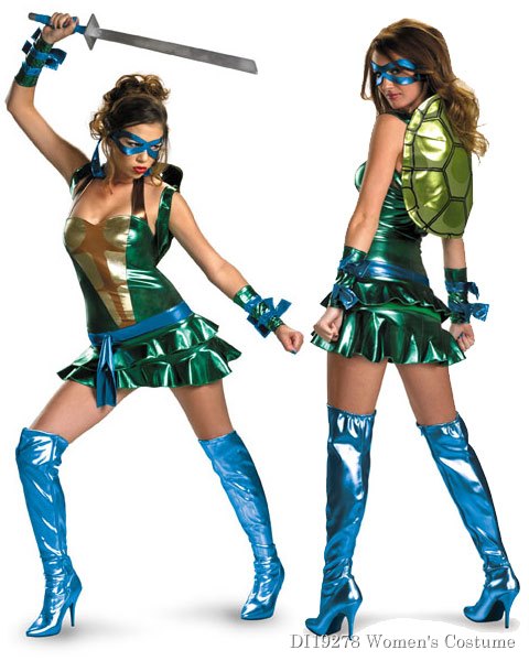 Dlx Teenage Mutant Ninja Turtles Leonardo Costume Women - Click Image to Close