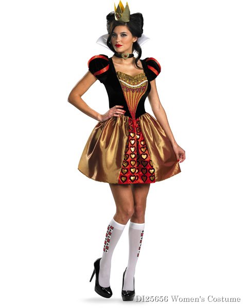 Sexy Disney Alice In Wonderland Red Queen Adult Costume - Click Image to Close