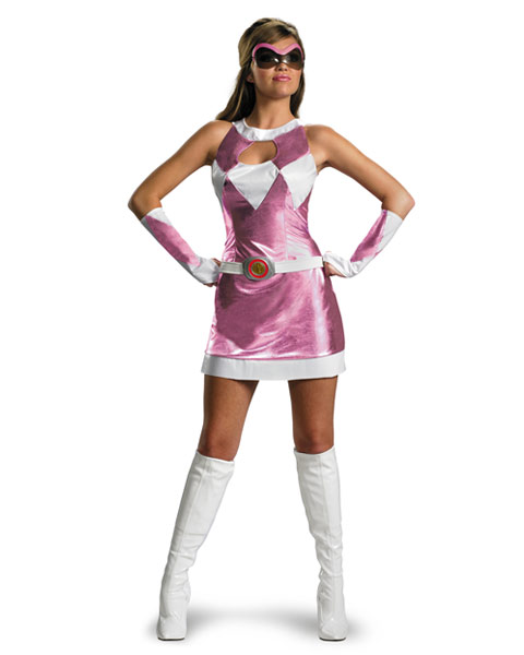 Deluxe Sassy Pink Power Ranger Womens Costume - Click Image to Close