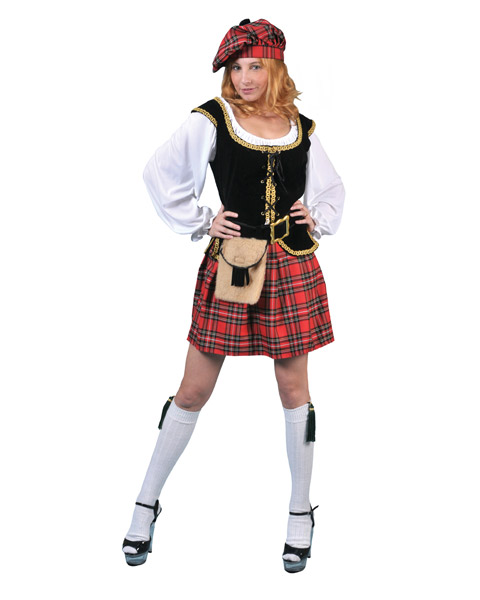 Womens Highland Hottie Lass Costume - Click Image to Close