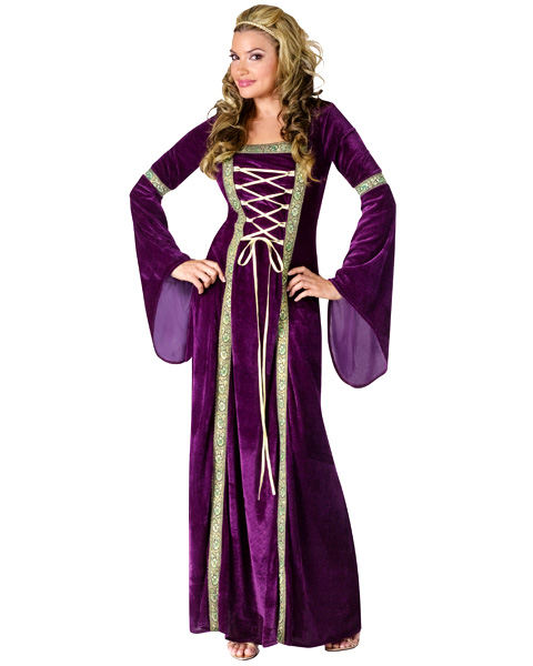 Purple Renaissance Lady Womens Costume