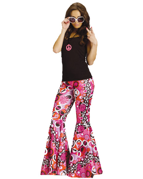 Flower Child Womens Bell Botoms