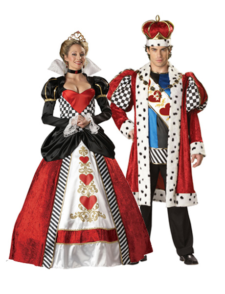 Elite Queen Of Hearts Adult Couples Costume - Click Image to Close