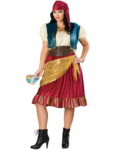 Gypsy Plus Size Womens Costume - Click Image to Close