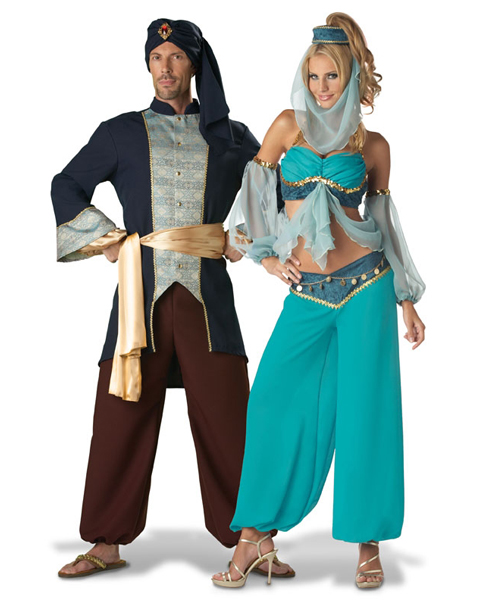 Elite Harems Jewel Adult Couples Costume - Click Image to Close