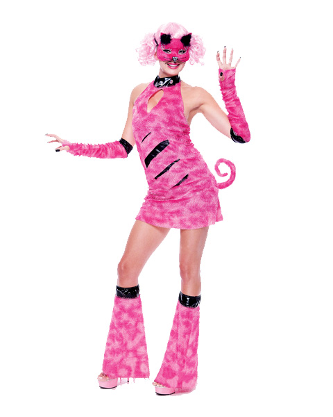 Womens Cheshire Tease Costume - Click Image to Close