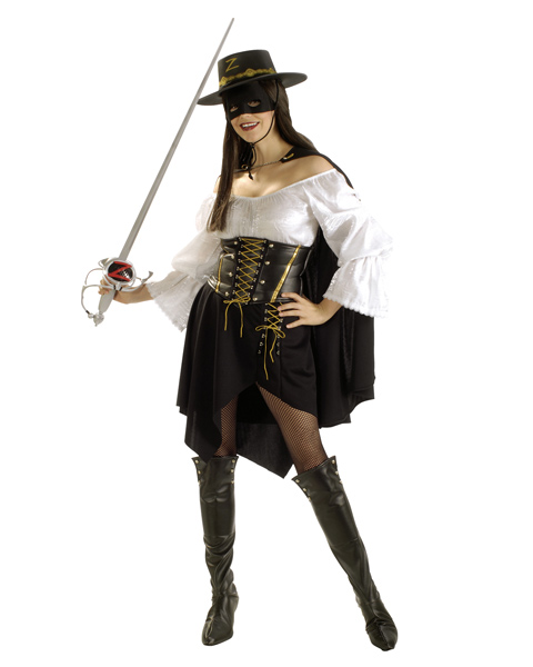 Female Zorro Costume for Women - Click Image to Close