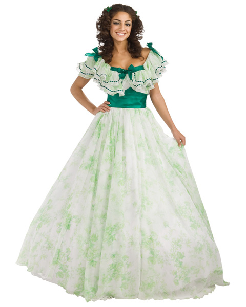 Gone With The Wind Scarlet O'Hara Picnic Womens Costume - Click Image to Close