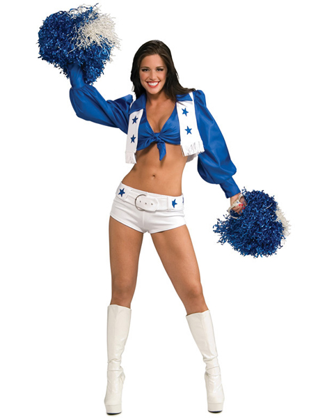 Deluxe Dallas Cowboys Officially Licensed Cheerleader Adult Cost