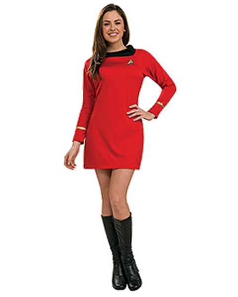 Star Trek Classic Adult Red Dress - Click Image to Close