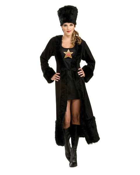 Black Russian Womens Costume - Click Image to Close