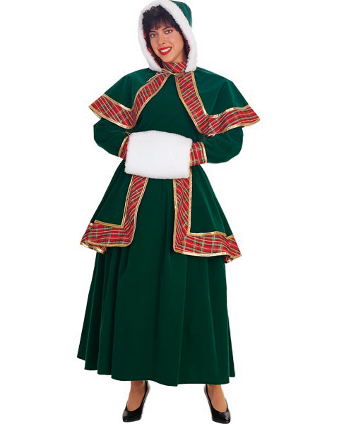 Long Victorian Caroler Adult - Click Image to Close