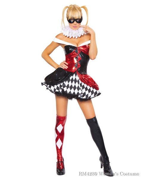 Sexy Clown Women's Costume - Click Image to Close