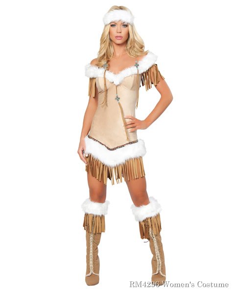 Sexy Indian Snow Princess Women's Costume - Click Image to Close