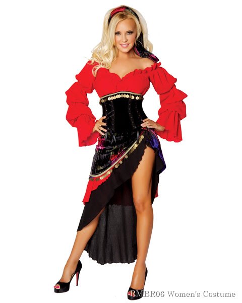 Deluxe Sexy Bridget by Roma Gypsy Women's Costume - Click Image to Close