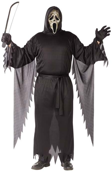 Zombie Ghost Face Plus Size Adult Costume - Click Image to Close