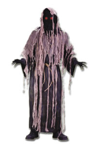Gauze Zombie with Flashing Eyes Adult Costume - Click Image to Close