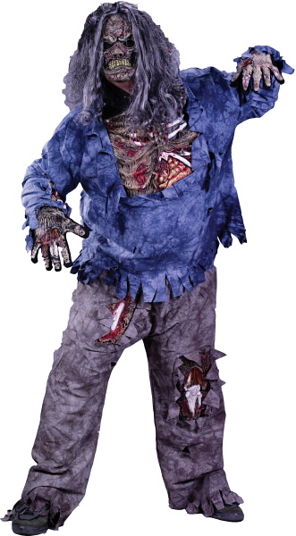 Zombie Plus Size Adult Costume - Click Image to Close