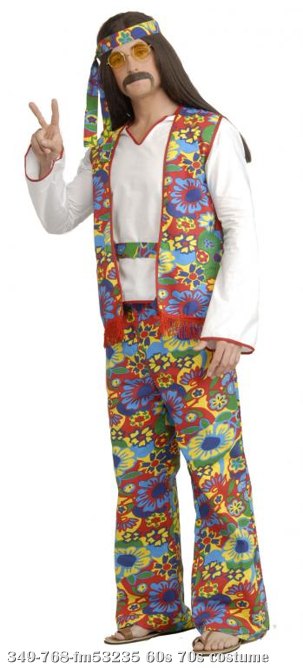 Hippie Dippie Man Adult Costume - In Stock : About Costume Shop