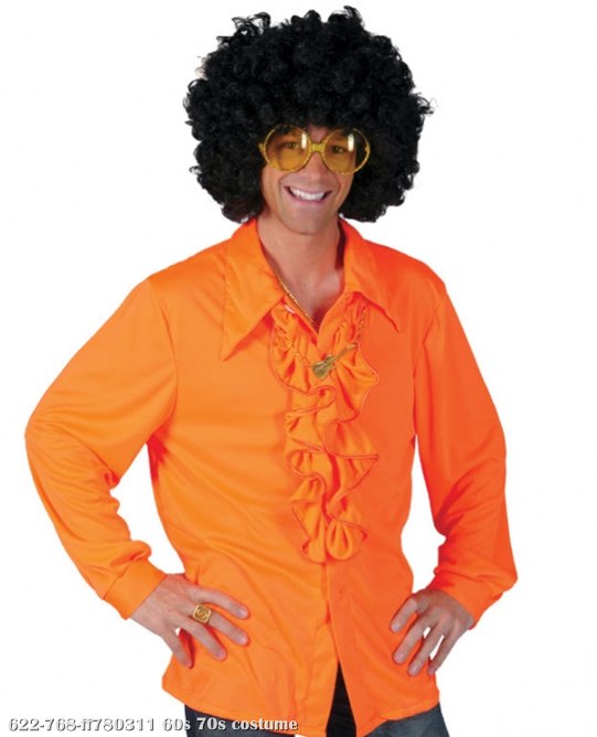 Orange Disco Shirt - In Stock : About Costume Shop