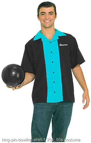 Plus King Pin Bowling Shirt - In Stock : About Costume Shop