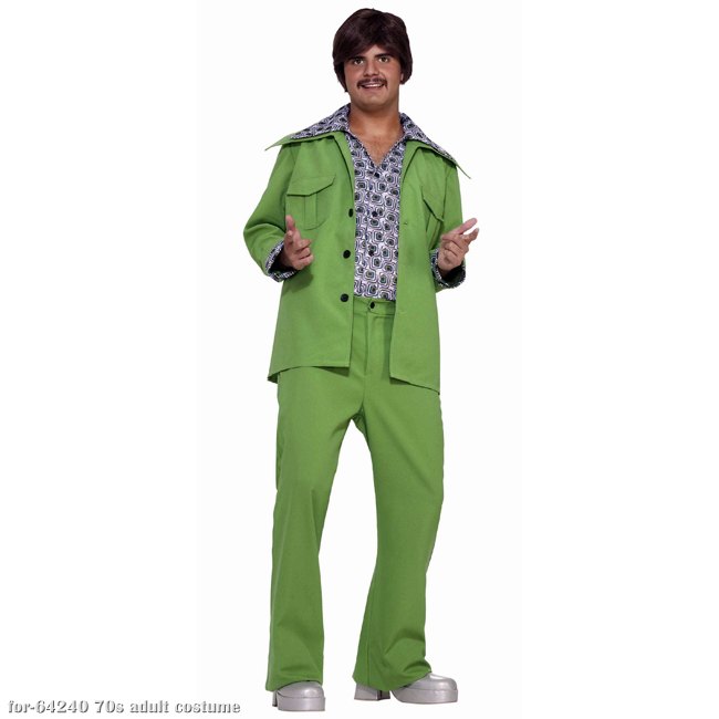 Green Leisure Suit 70s Costume - In Stock : About Costume Shop