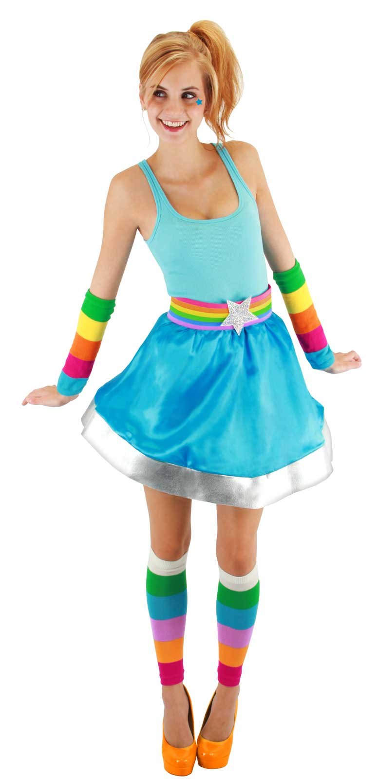 This product includes one set of Rainbow Brite Arm And Leg Warmers. 
