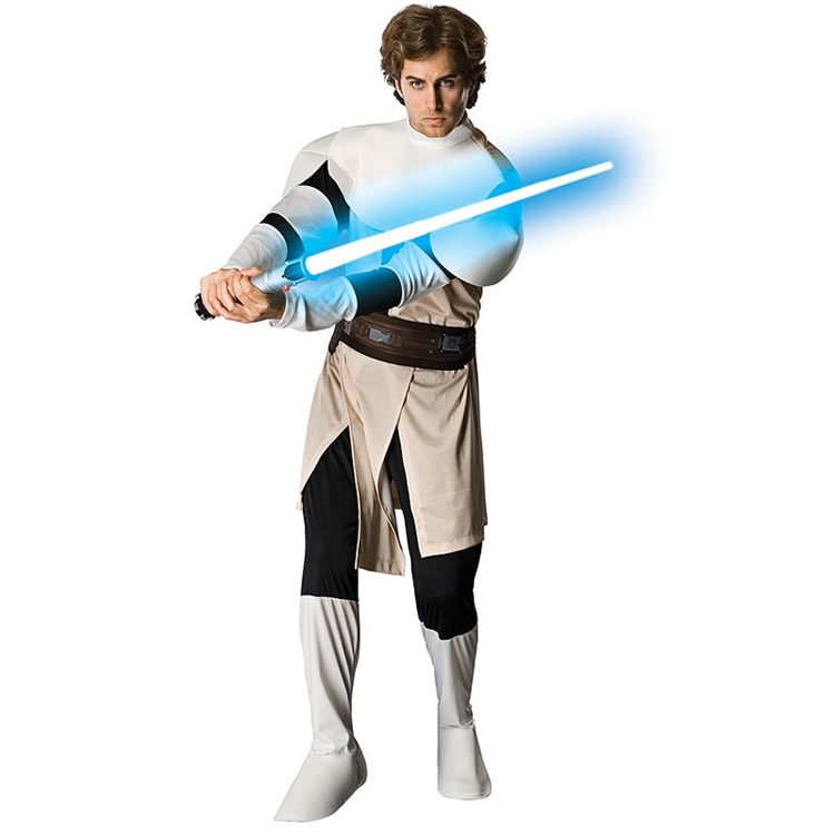 From The Clone Wars Star Wars movie, this Obi Wan Kenobi Adult Costume incl...