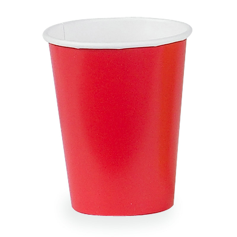 Apple cups. Стакан бумажный красный.