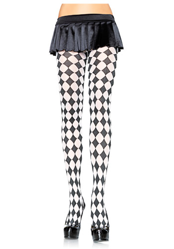 Black and White Diamond Tights - In Stock : About Costume Shop
