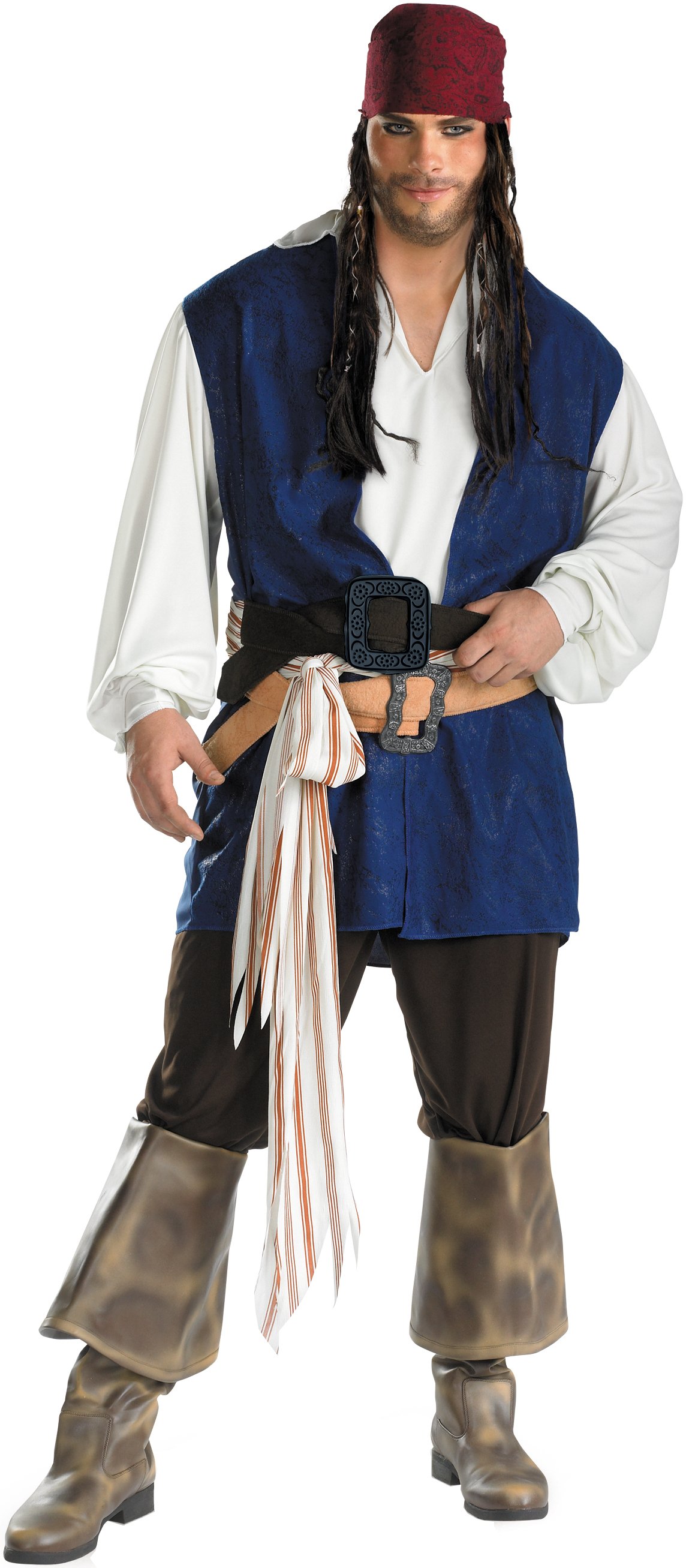 Pirates Of The Caribbean - Jack Sparrow Classic Plus Adult Costu [movie ...